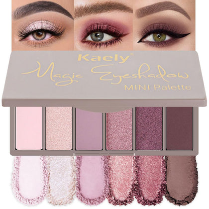 evpct 6 Colour Pink Eyeshadow Palette front view
