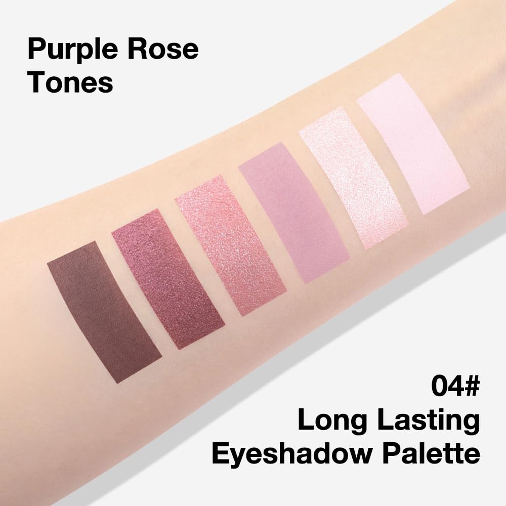 evpct 6 Colour Pink Eyeshadow Palette in a handbag
