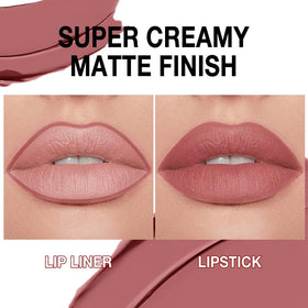 evpct Antique Rose Matte Lipstick swatch on skin