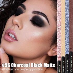 evpct Black Matte Cream Eye Shadow Stick swatch on skin