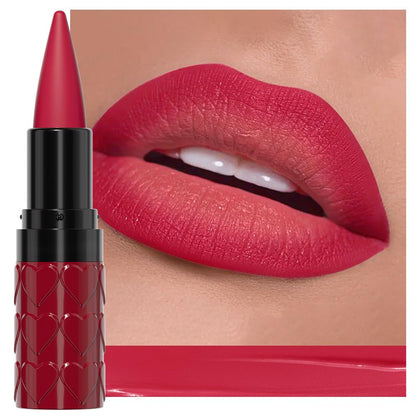 evpct Bright Red Gradient Matte Lipstick front view
