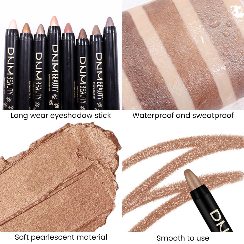 evpct Bronze Shimmer Cream Eye Shadow Stick being applied on eyelid