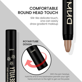 evpct Bronze Shimmer Cream Eye Shadow Stick Set in stylish packaging