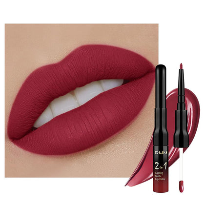 evpct Cherry Frost Red Matte Lip Liner and Liquid Lipstick Set front view
