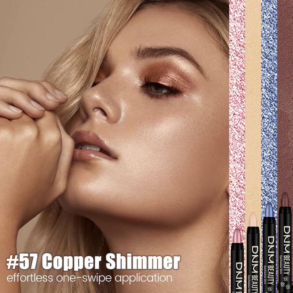 evpct Copper Shimmer Eye Shadow Stick swatch on skin