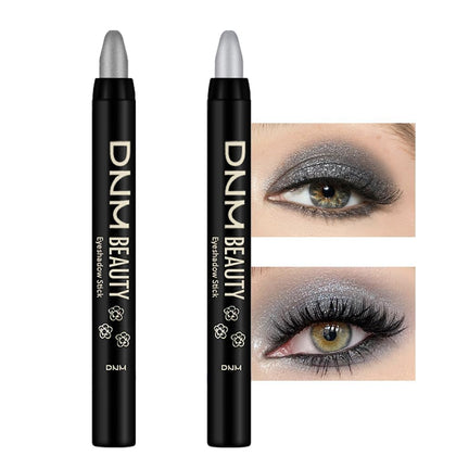 evpct Cream Eyeshadow Sticks Set front view with Dazzling Grey and Silver shades