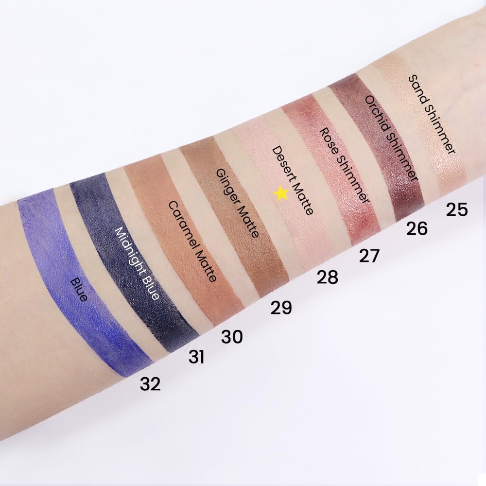 evpct Cream Eyeshadow Sticks Set with various colours displayed