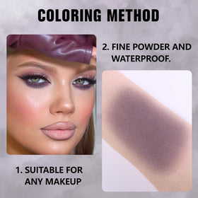 evpct Dark Brandied Plum Matte Eyeshadow Palette on vanity