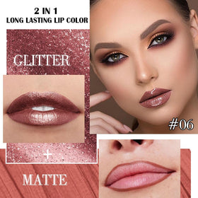 evpct Dark Bronze Lipstick swatch on skin