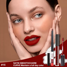evpct Dark Red Lipstick and Lip Liner Set packaging