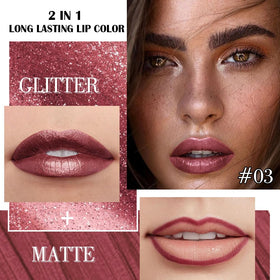 evpct Dark Wine Red Lip Liner and Lipstick Combo packaging