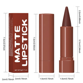 evpct Dark Wine Red Matte Lipstick Crayon set with shades