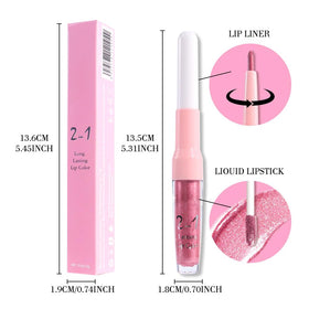 evpct dual-ended lip liner and lipstick close-up