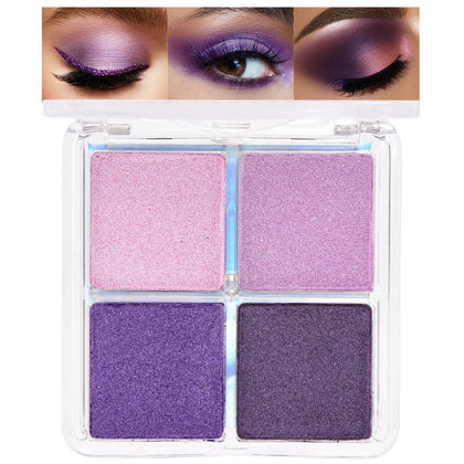 evpct Eyeshadow Quad Palette front view with four vibrant shades