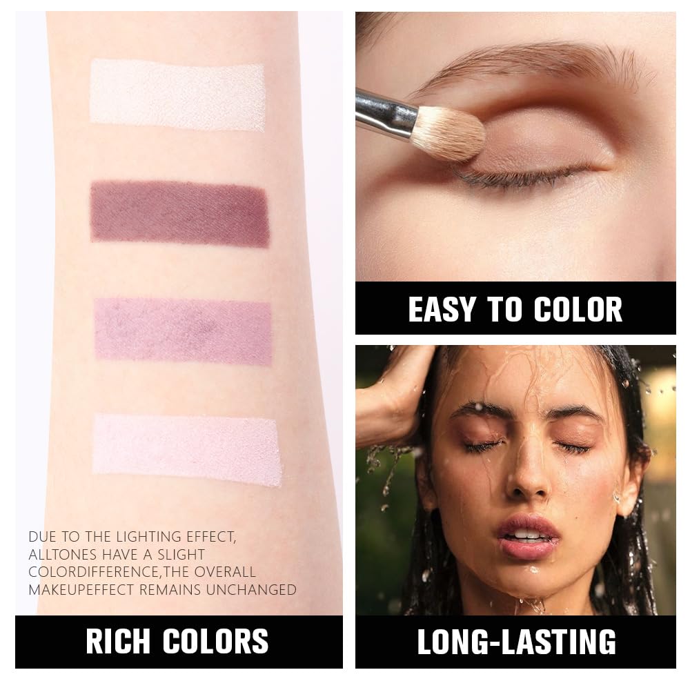 evpct Eyeshadow Quad Palette lifestyle shot with makeup brushes