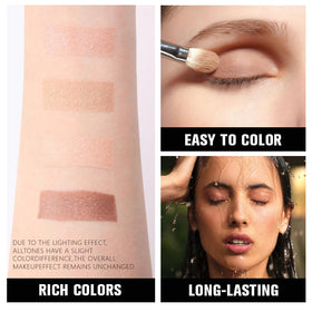 evpct Eyeshadow Quad Palette open view displaying four shades