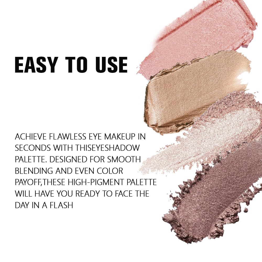 evpct Eyeshadow Quad Palette packaging with elegant design