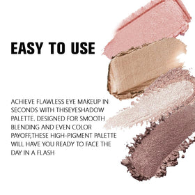 evpct Eyeshadow Quad Palette packaging with elegant design