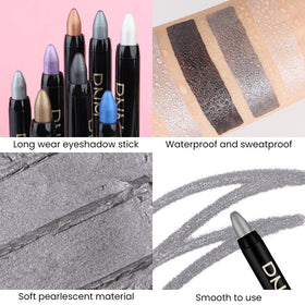 evpct eyeshadow stick applied on eyelid for a shimmering look