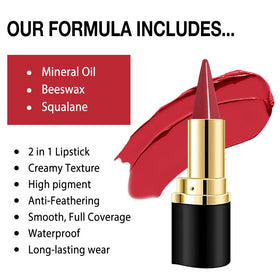 evpct Fire Red Gradient Matte Lipstick packaging