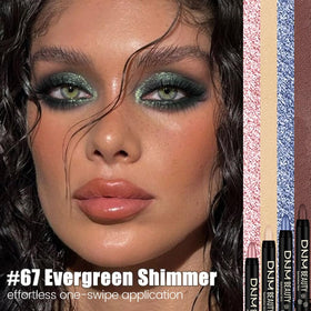 evpct Forest Green Shimmer Eye Shadow Stick swatch on skin