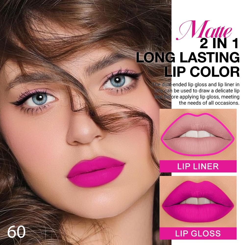 evpct Fuchsia Red Lip Liner close-up showing precision tip