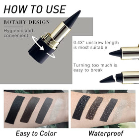 evpct Gel Eyeliner Pencil demonstrating waterproof feature