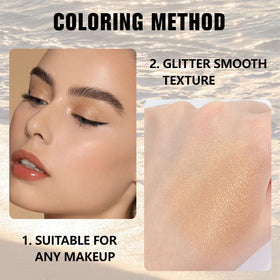 evpct Gold Single Eye Shadow Palette compact size for travel
