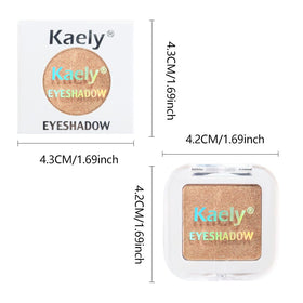evpct Gold Single Eye Shadow Palette packaging and contents