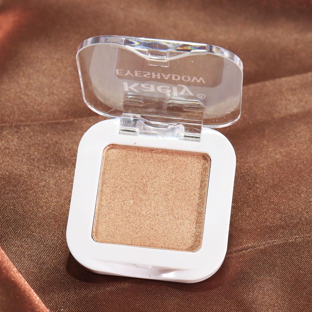 evpct Gold Single Eye Shadow Palette swatches on skin