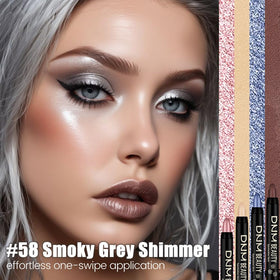 evpct Grey Shimmer Cream Eye Shadow Stick swatch on skin