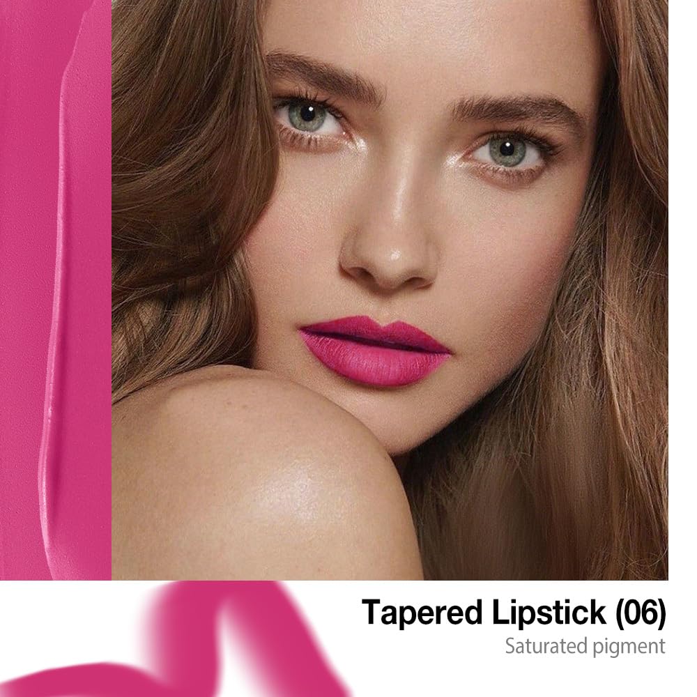 evpct Hot Pink Gradient Matte Lipstick swatch showing vibrant colour