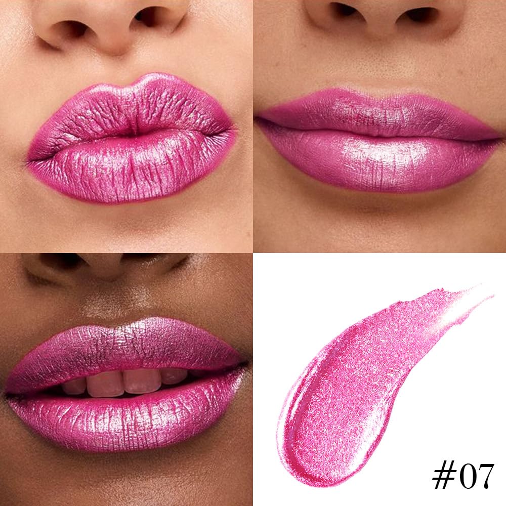 evpct Hot Pink Liquid Lipstick swatch on skin