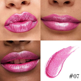 evpct Hot Pink Liquid Lipstick swatch on skin