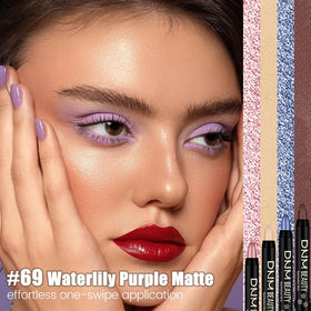 evpct Lavender Purple Matte Cream Eye Shadow Stick swatch on skin