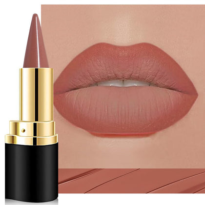 evpct Light Brown Gradient Matte Lipstick front view