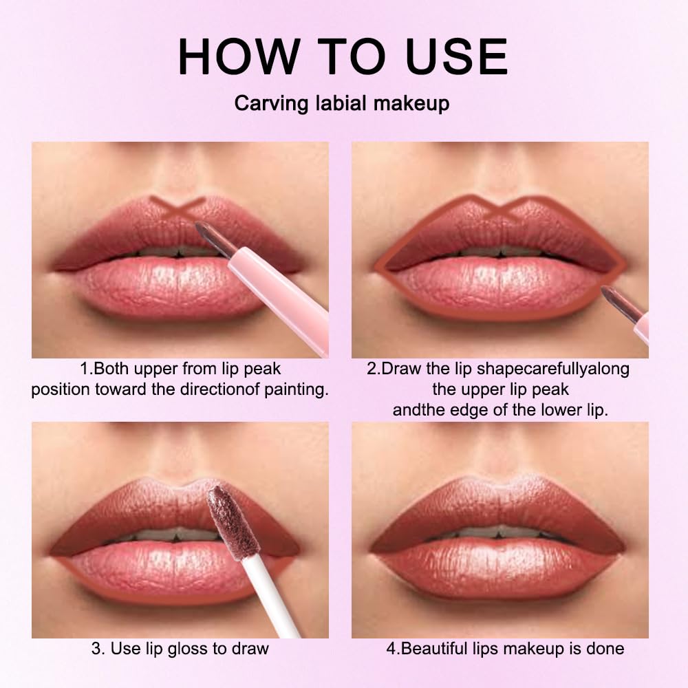 evpct lip combo showcasing shimmer finish