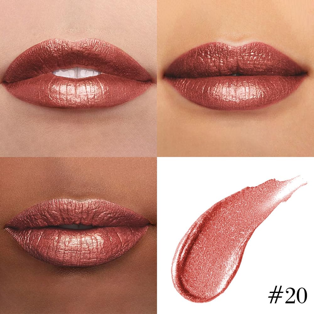 evpct lip liner and lipstick combo in use on model