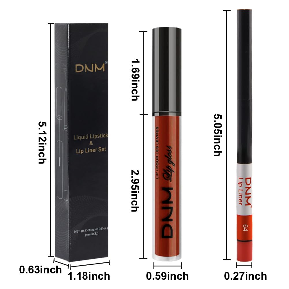 evpct Lip Liner and Lipstick Combo Set with applicator close-up
