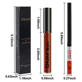 evpct Lip Liner and Lipstick Combo Set with applicator close-up