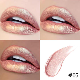 evpct lip liner and lipstick on model's lips