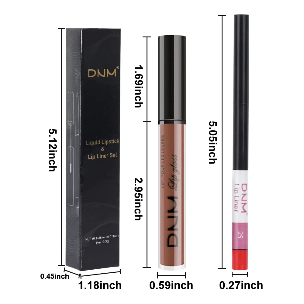 evpct Lip Liner and Matte Lipstick Set on a vanity