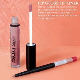 evpct Lip Liner and Matte Lipstick Set on vanity table