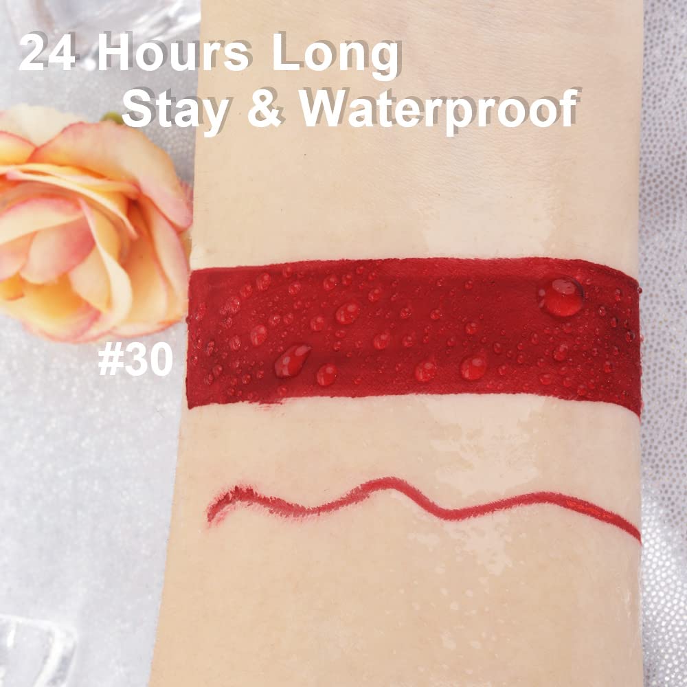 evpct lip makeup set displayed with swatches