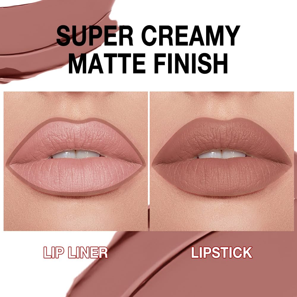 evpct Lipstick Lip Liner Combo Set in various shades