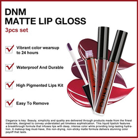 evpct lipstick set displayed with makeup accessories
