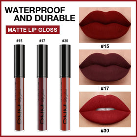 evpct lipstick set showing three shades in packaging