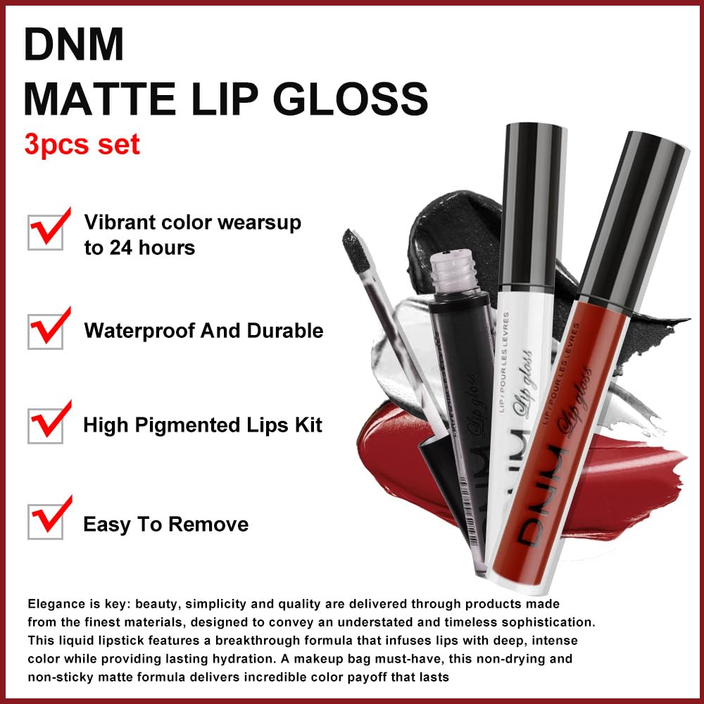evpct liquid lipstick in dark black shade close-up