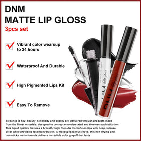 evpct liquid lipstick in dark black shade close-up