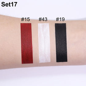 evpct liquid lipstick in red shade close-up